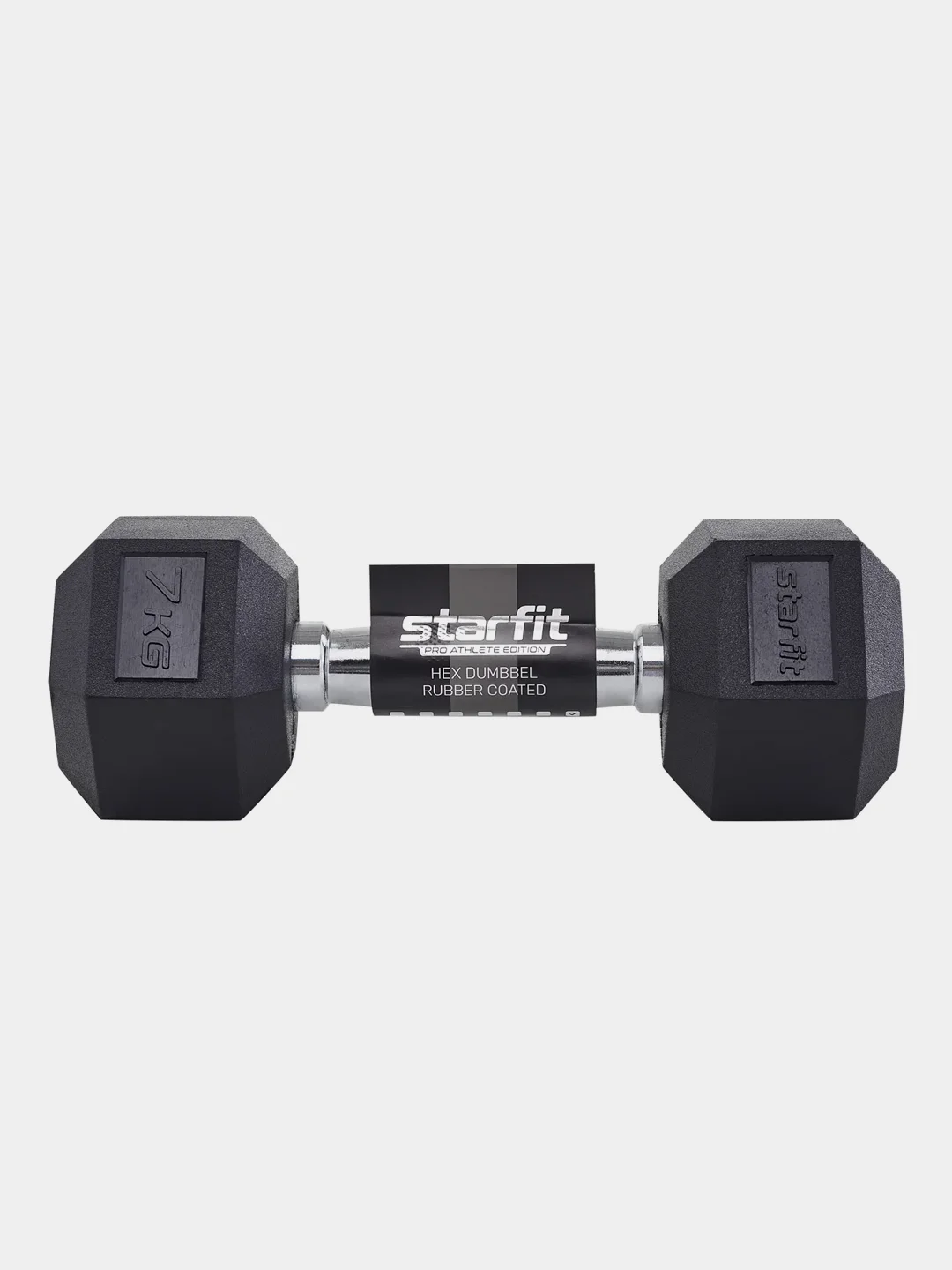 Гантель гексагональная STARFIT DB-301, 1 кг - 12 кг, обрезиненная