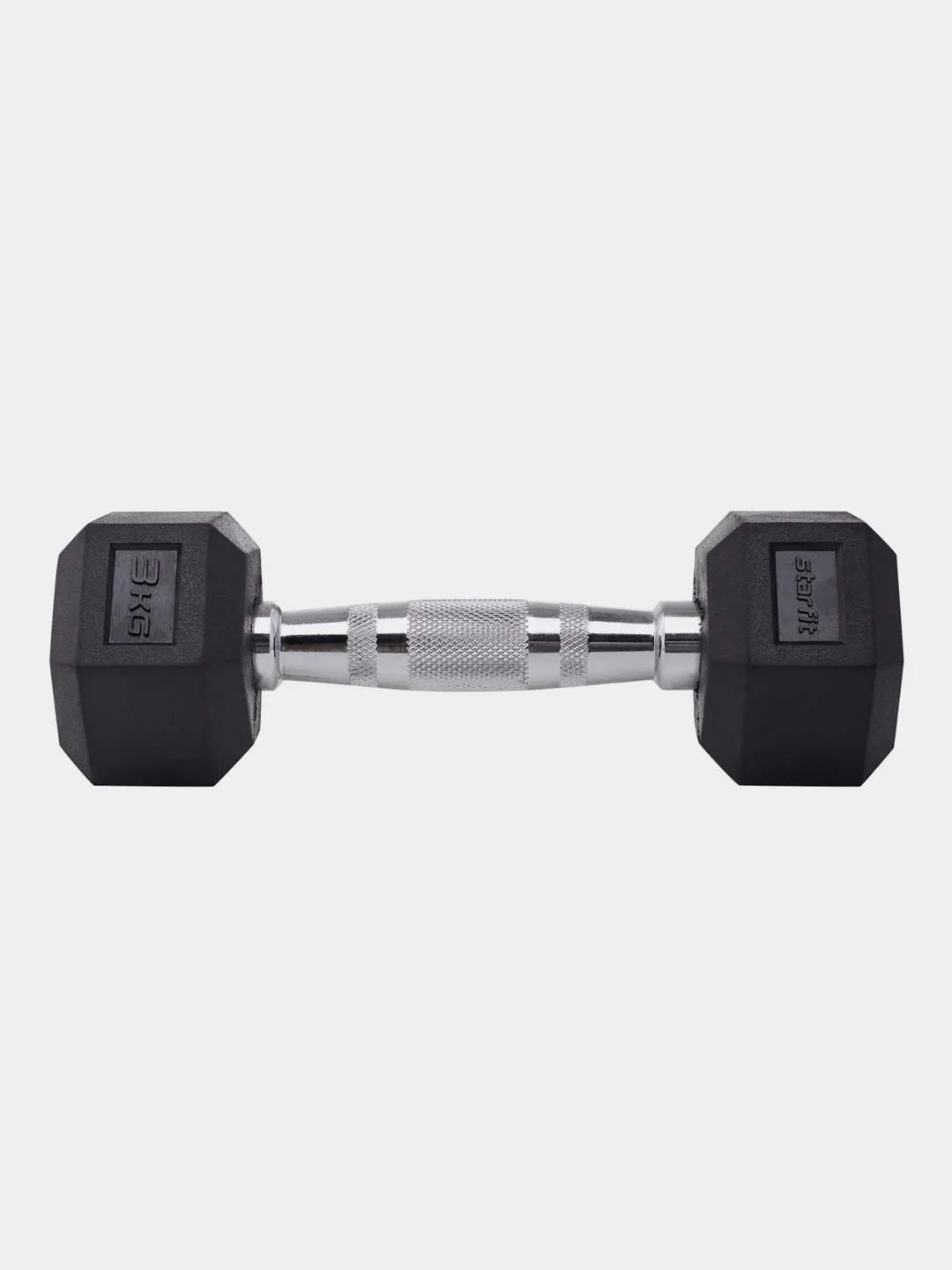 Гантель гексагональная STARFIT DB-301, 1 кг - 12 кг, обрезиненная