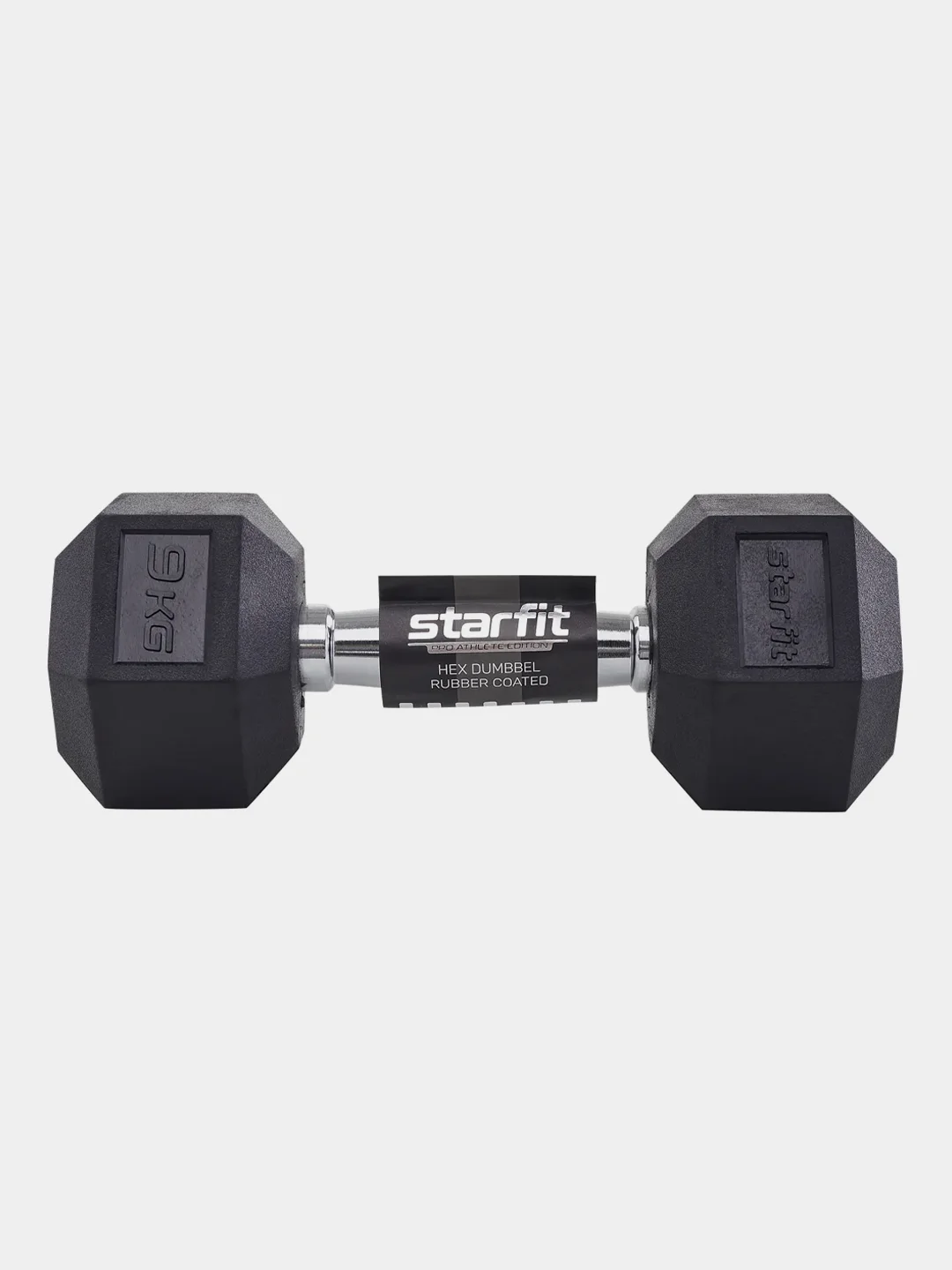 Гантель гексагональная STARFIT DB-301, 1 кг - 12 кг, обрезиненная
