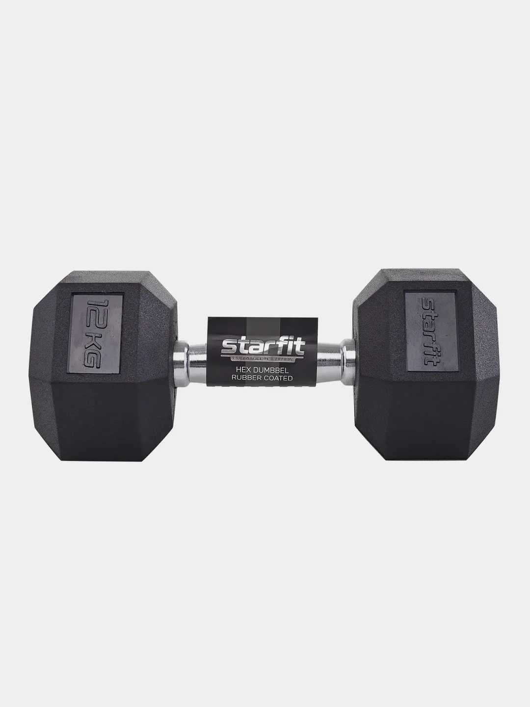 Гантель гексагональная STARFIT DB-301, 1 кг - 12 кг, обрезиненная