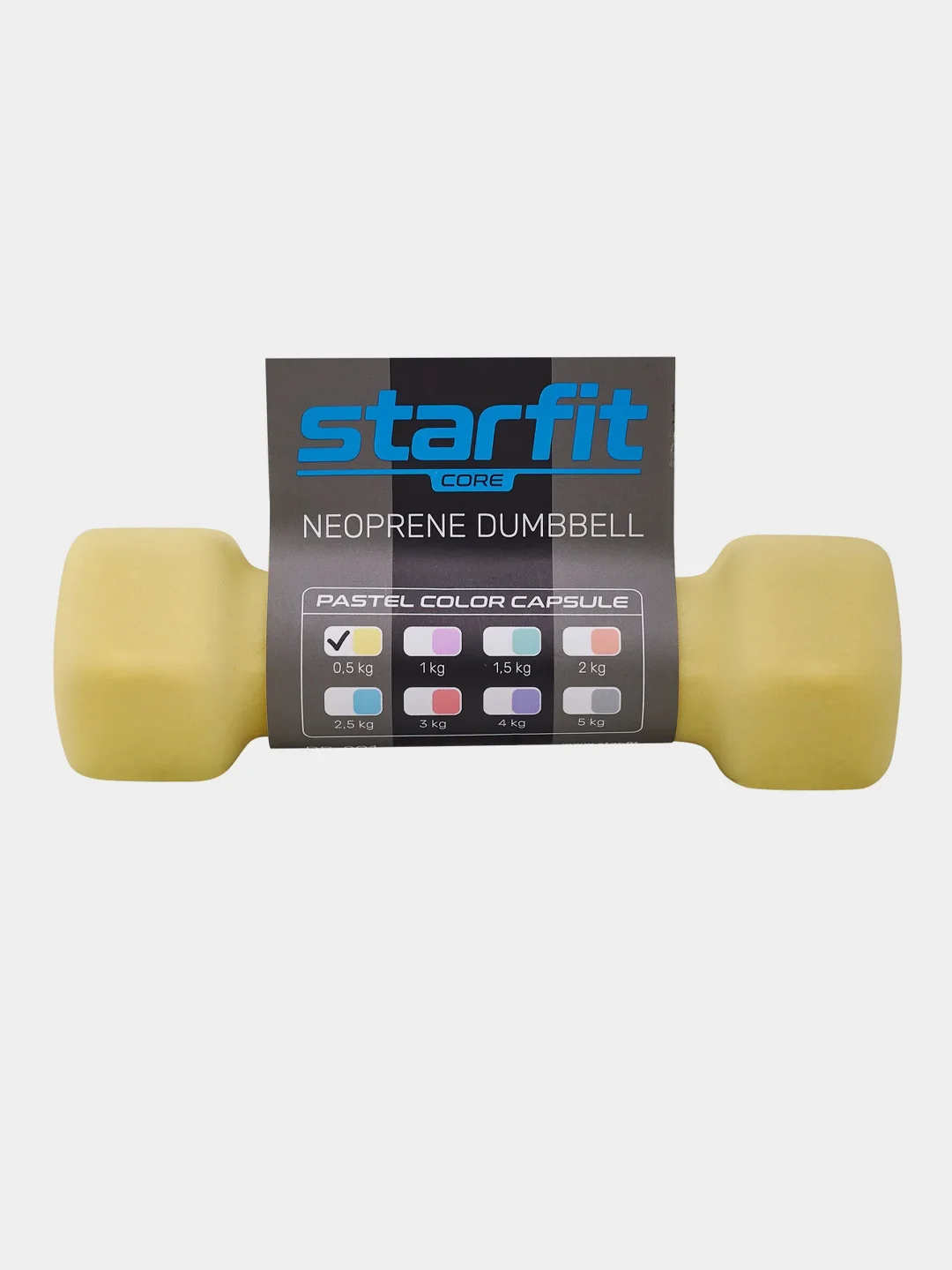 Гантель неопреновая STARFIT DB-201, 0,5 кг - 5 кг