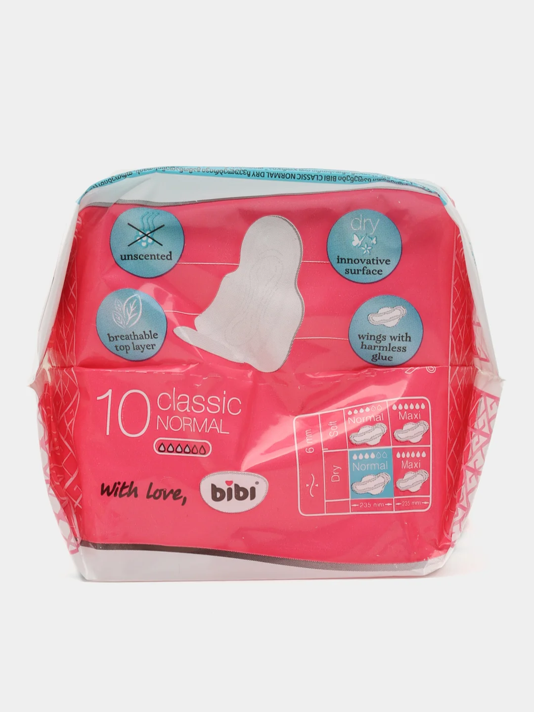 Прокладки BiBi Classic Normal Dry, 10 штук