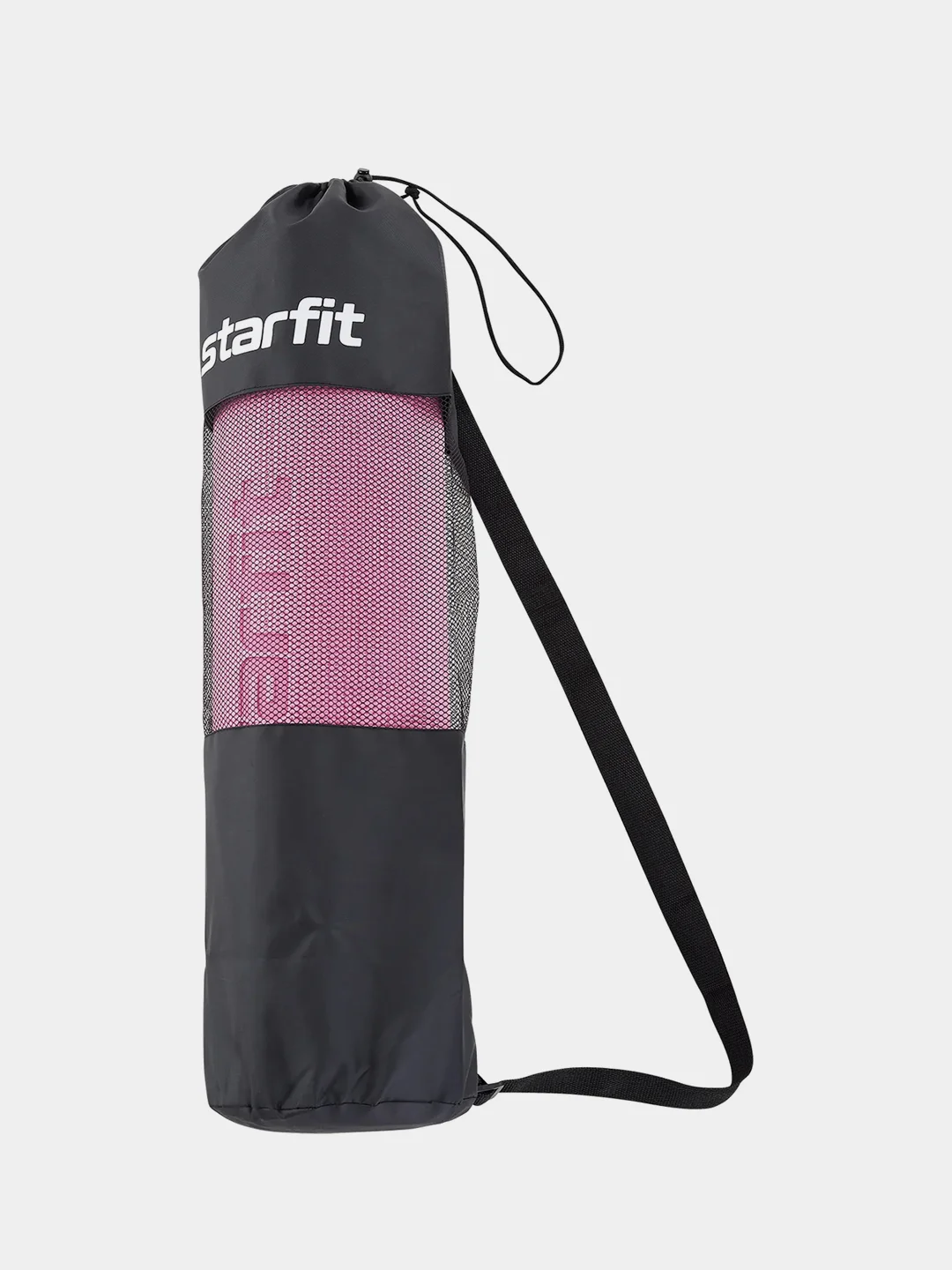 Черный сумка для ковриков STARFIT FA-301, 30x70 см, черный