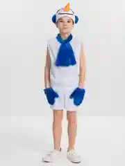 Белый костюм снеговик
