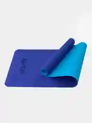 Синий коврик для йоги и фитнеса STARFIT FM-201 TPE 183x61 см, 0,4 см
