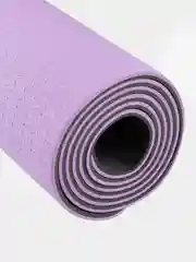 Фиолетовый коврик для йоги и фитнеса STARFIT FM-201 TPE 183x61 см, 0,6 см