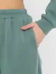 Мятный спортивный костюм с замком, на флисе