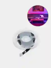 Новогодняя светодиодная клейкая лента, гирлянда для праздника, RGB лента