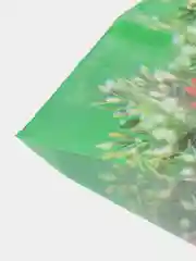 Зеленый пакет подарочный новогодний пакетик с вырубной ручкой, 5 шт / 10 шт