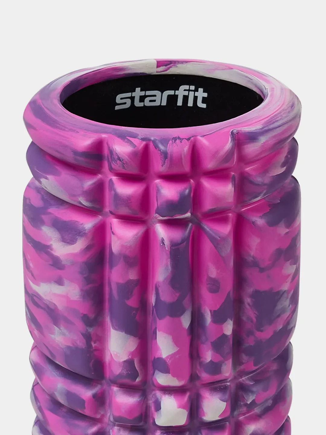 Розовый ролик массажный STARFIT FA-508 EVA/PP, низкая жесткость, 33x14 cм
