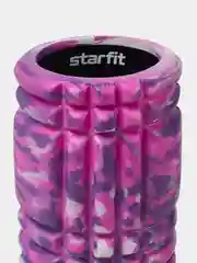 Розовый ролик массажный STARFIT FA-508 EVA/PP, низкая жесткость, 33x14 cм