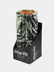 Зеленый ролик массажный STARFIT FA-508 EVA/PP, низкая жесткость, 33x14 cм