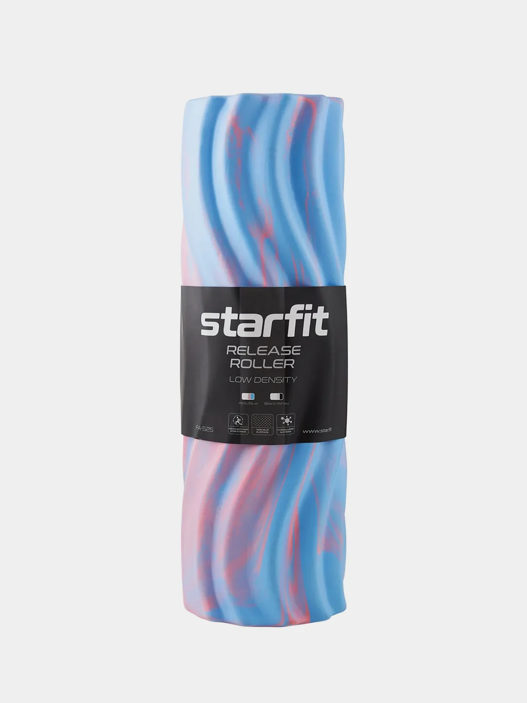 Белый ролик массажный STARFIT FA-525 EVA/PP, 45x14 cм, низкая жесткость