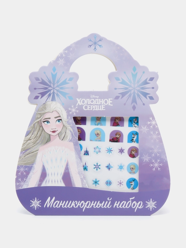Маникюрный набор, наклейки для ногтей, холодное сердце