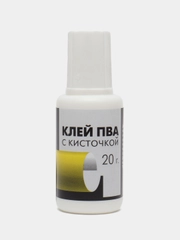 Клей ПВА Гамма "Эконом", 2 шт, с кисточкой