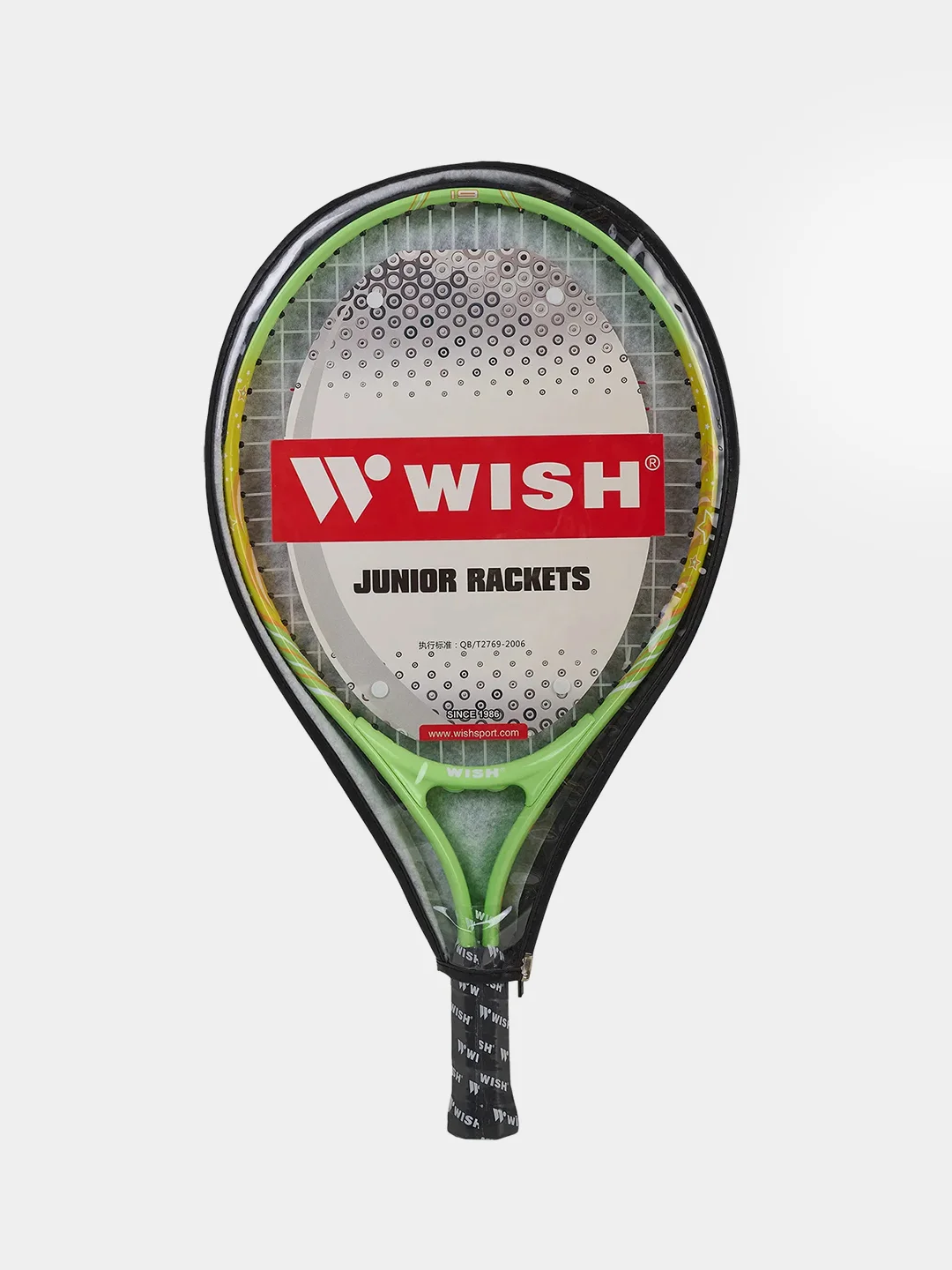 Зеленый ракетка для большого тенниса Wish 19 AlumTec JR 2900, зеленый