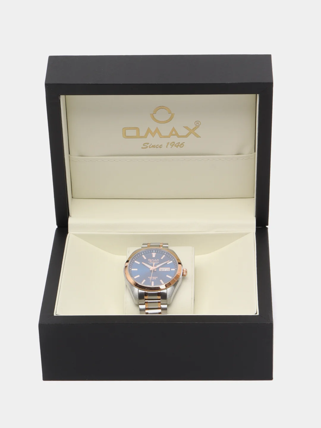 Синий меланж часы наручные механические Omax OSA001