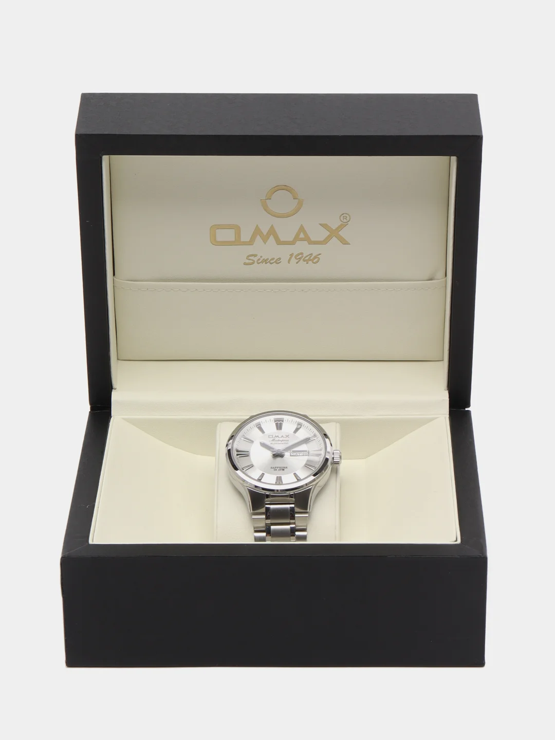 Серый металлик часы наручные механические Omax OSA010
