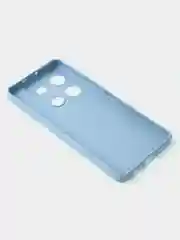 Голубой чехол для Infinix Note 30 VIP (5G) матовый, с дополнительной защитой камеры