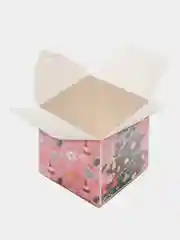 Розовый новогодняя подарочная коробка для новогоднего подарка, 8 видов, 12х12х12 см и 14х14х14 см