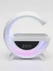 Беспроводная колонка с беспроводной зарядкой, Bluetooth, Ночник, Часы-будильник