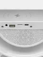 Беспроводная колонка с беспроводной зарядкой, Bluetooth, Ночник, Часы-будильник