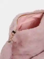 Коралловый меланж сумка женская меховая, плюшевая, через плечо, пушистый аксессуар