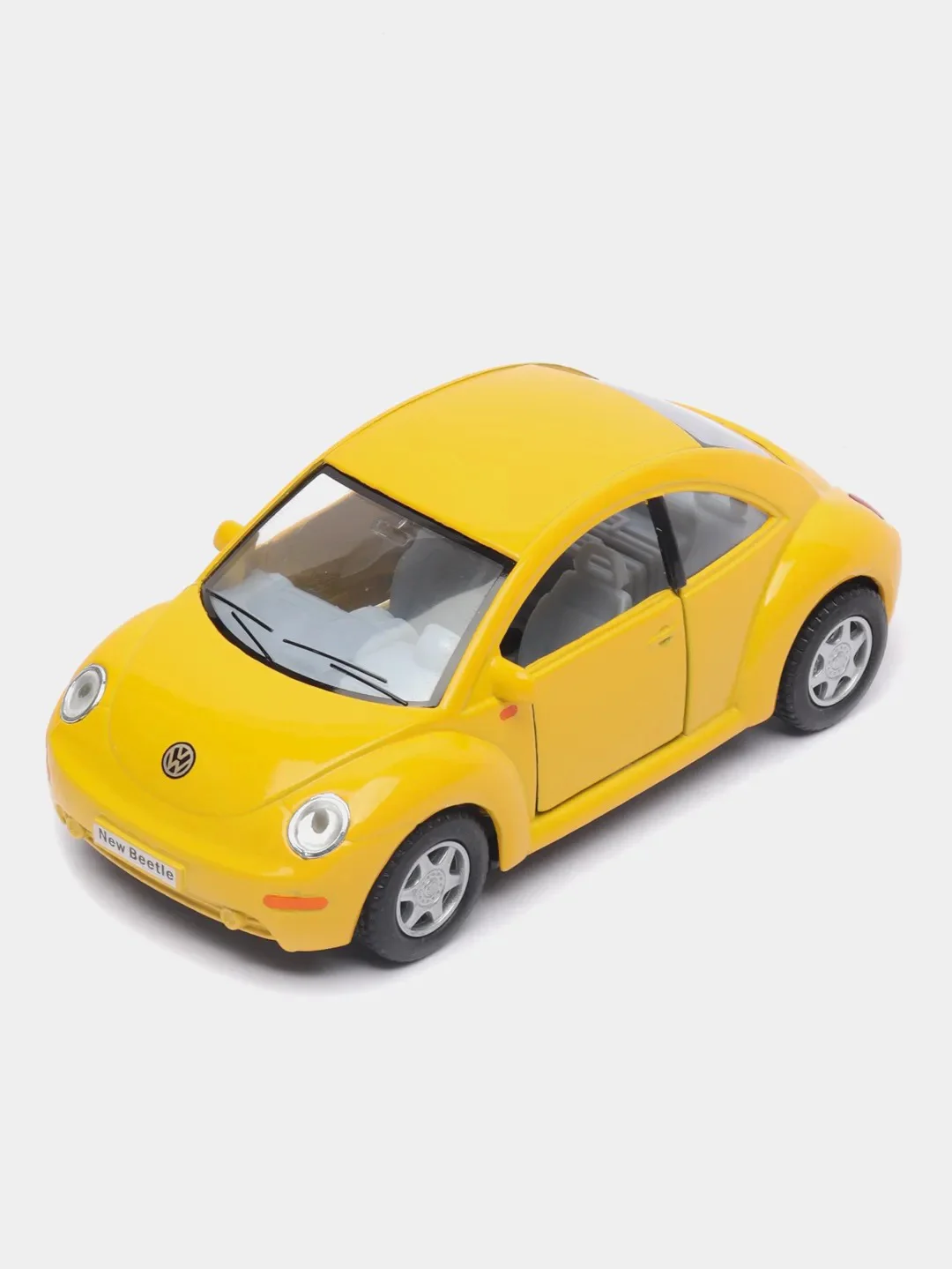 Желтый машинка металлическая инерционная 1:32 Volkswagen Beetle (Фольксваген Жук) KT5028D/Kinsmart