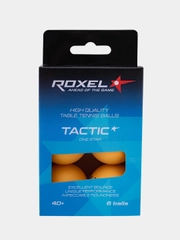 Мяч для настольного тенниса Roxel 1* Tactic, оранжевый, 6 штук