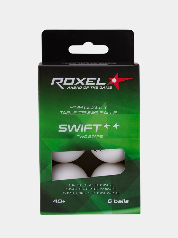 Мяч для настольного тенниса Roxel 2* Swift, 6 штук