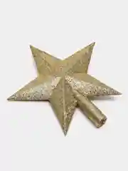 Золотой наконечник Звезда, верхушка на елку, ёлочное украшение