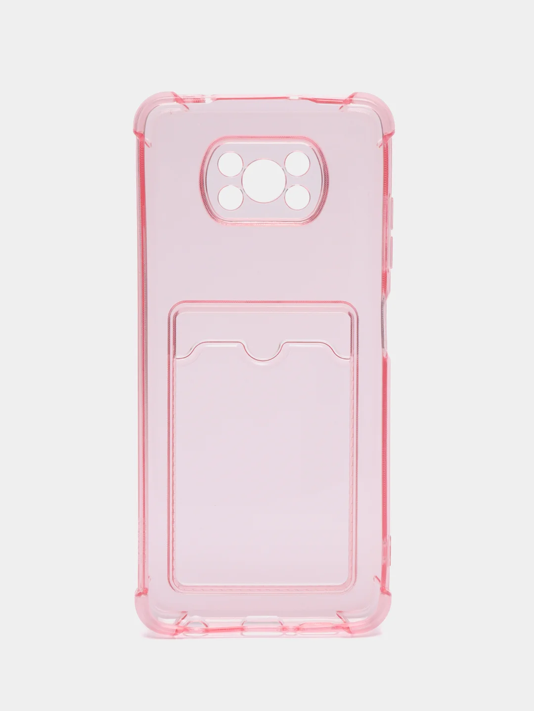 Розовый чехол для Xiaomi Poco X3, Poco X3 NFS, Poco X3 Pro (Сяоми Поко Х3, Поко Х3 Про) прозрачный