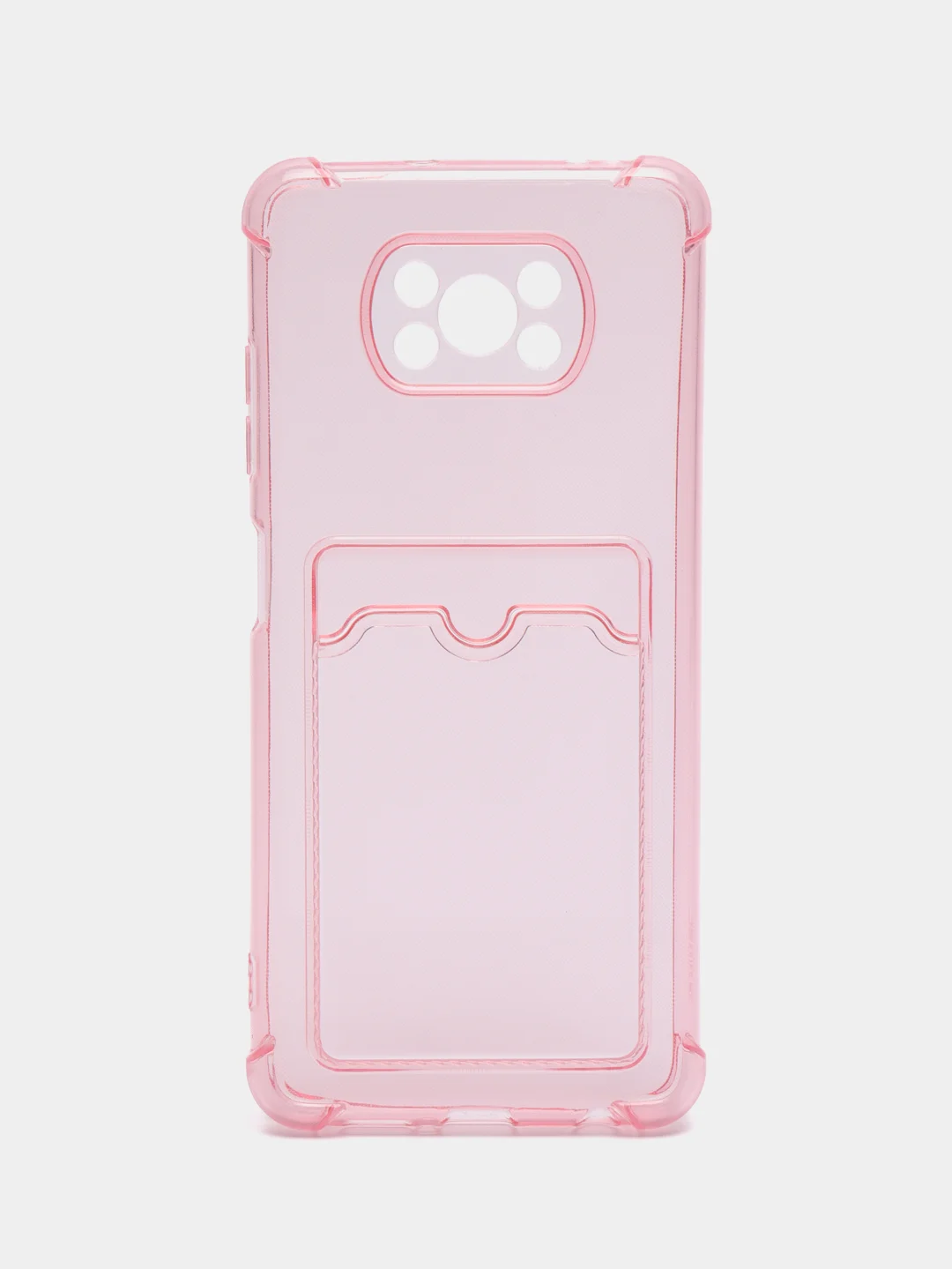 Розовый чехол для Xiaomi Poco X3, Poco X3 NFS, Poco X3 Pro (Сяоми Поко Х3, Поко Х3 Про) прозрачный