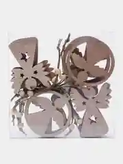 Набор деревянных елочных игрушек