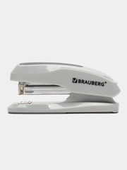 Степлер №24/6, 26/6 BRAUBERG Extra, до 30 листов, серый