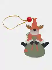 Серебряный новогодняя ёлочная игрушка из дерева, Подвеска - украшение на ёлку