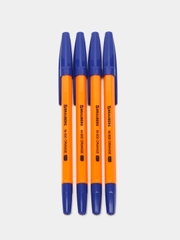 Ручка шариковая BRAUBERG M-500 Orange, синяя, узел 0,7 мм, линия письма 0,35 мм