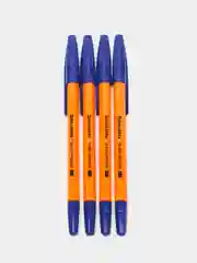 Ручка шариковая BRAUBERG M-500 Orange, синяя, узел 0,7 мм, линия письма 0,35 мм