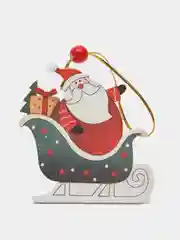 Лайм новогодняя ёлочная игрушка из дерева, Подвеска - украшение на ёлку