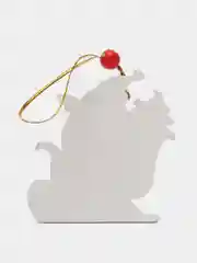 Лайм новогодняя ёлочная игрушка из дерева, Подвеска - украшение на ёлку