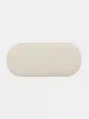 Ластик BRAUBERG Oval, 55 х 23 х 10 мм, белый, овальный