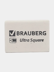 Ластик BRAUBERG Ultra Square, 26 х 18 х 8 мм, белый, натуральный каучук