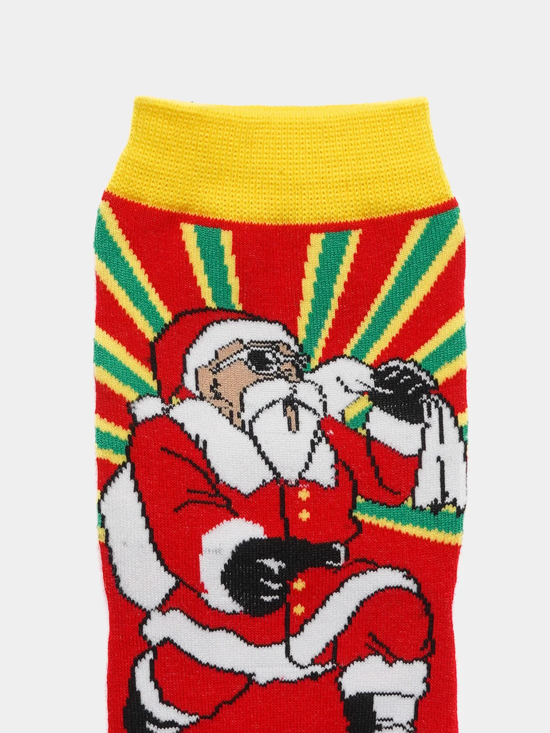 Бордовый носки мужские, новогодние