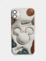 Слоновая кость чехол для iPhone, силиконовый, со стеклянной панелью