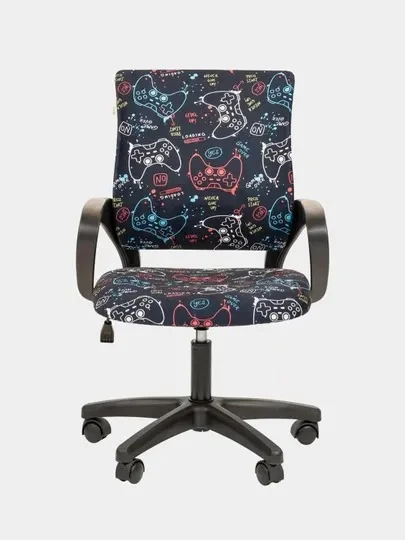 Черный кресло компьютерное детское Chairman Kids 103 LT, детский компьютерный стул