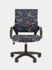 Черный кресло компьютерное детское Chairman Kids 103 LT, детский компьютерный стул