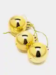 Золотой елочные игрушки, набор шаров, 6 штук