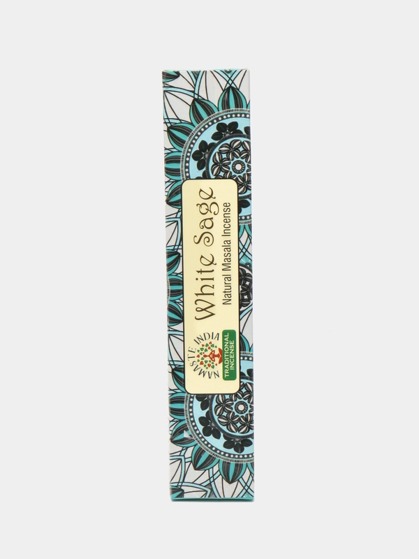Благовония Orkay Белый шалфей White Sage, 15 г, 12-15 шт, индийские ароматические палочки