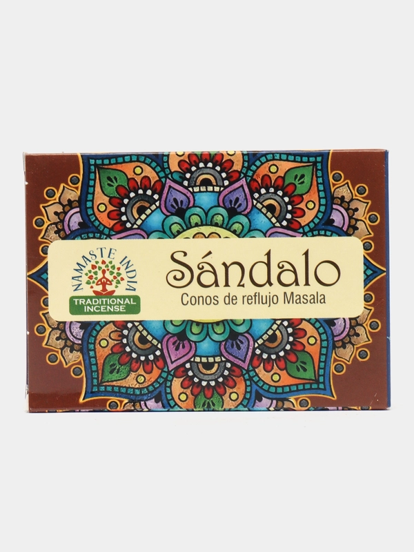 Благовония Orkay "Сандал", Sandalwood, 35 г, 10 ароматических конусов, стелющийся дым
