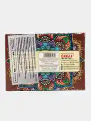 Благовония Orkay "Сандал", Sandalwood, 35 г, 10 ароматических конусов, стелющийся дым